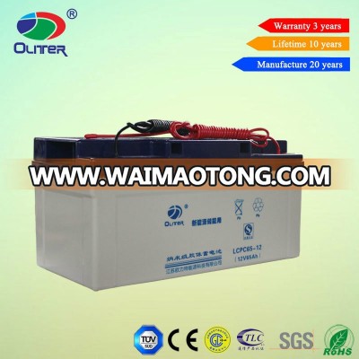 12V 65ah Rechargeable Gel Solar Power Battery for Solar System